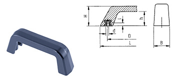 G06 Bügelgriff, aus Thermoplast schwarz