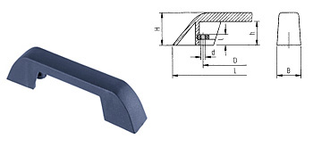 G07 Bügelgriff, aus Thermoplast schwarz