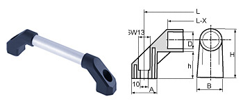G09 Griff-Sockel, aus Thermoplast schwarz