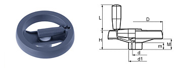 H11 spoked wheel with fold handle