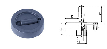 H13 crown wheel with fold handle