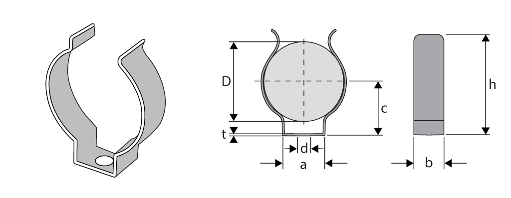 WITTKOWARE Tool Clips, Federklemmen aus Federstahl, verzinkt